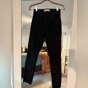Abercrombie & Fitch Black Super Skinny Ankle Jeans